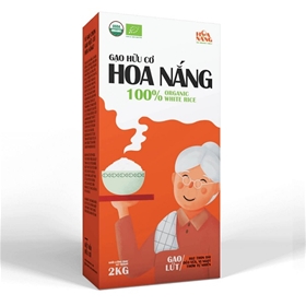 Gạo hữu Cơ Hoa Nắng Gạo Lứt Hộp 2kg (8936177720040)