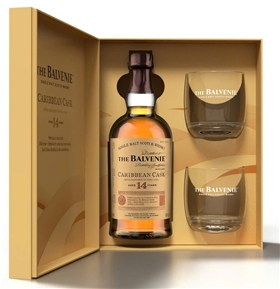 Hộp quà tết 2025 Balvenie 14 Caribbean Cask